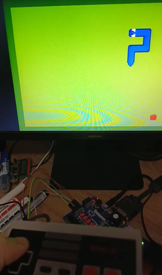 A picture of the Snake game